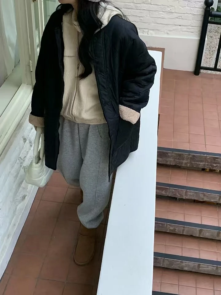 韩国东大门无领内里毛毛外套(不支持退换)