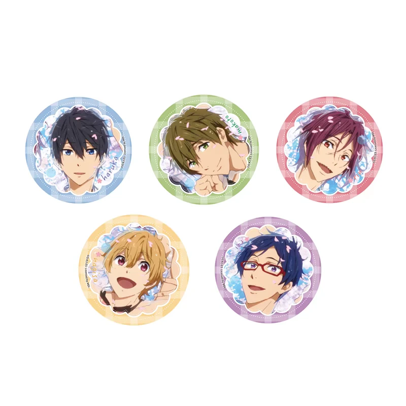 《free》男子游泳部樱花徽章吧唧 橘真琴