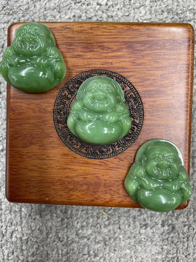 和田玉碧玉佛（颜色微区多样性发货拍一发一）