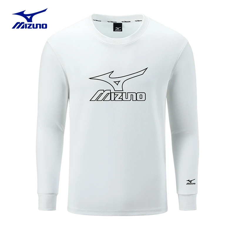 Mizuno/美津浓户外休闲卫衣男女款春秋季长袖宽松百搭圆领体恤男