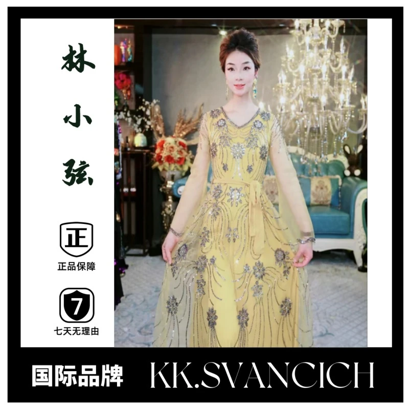 清晰脱俗高级感气质轻奢日常出街高端主持人毕业演出服HB