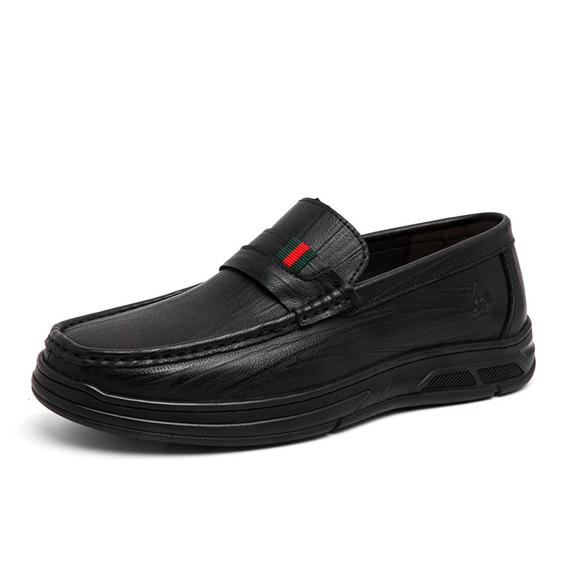 男士皮鞋透气真皮经典爸爸鞋百搭防水商务工作A666