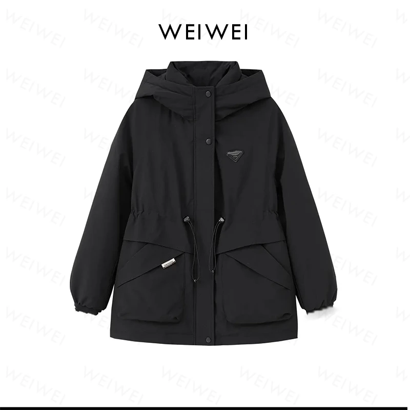 "三角战士“连帽冲锋衣棉服