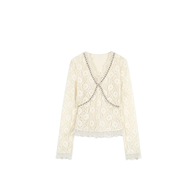 LRL【百搭上衣】设计师款名媛千金风轻奢宴会显瘦秋季上衣RL024381