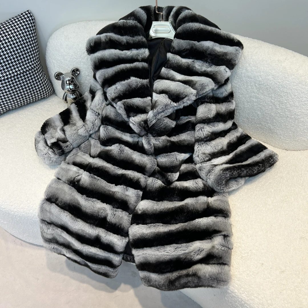 【YIXIAN-】挪威女王长款轻奢大领外套L13-36