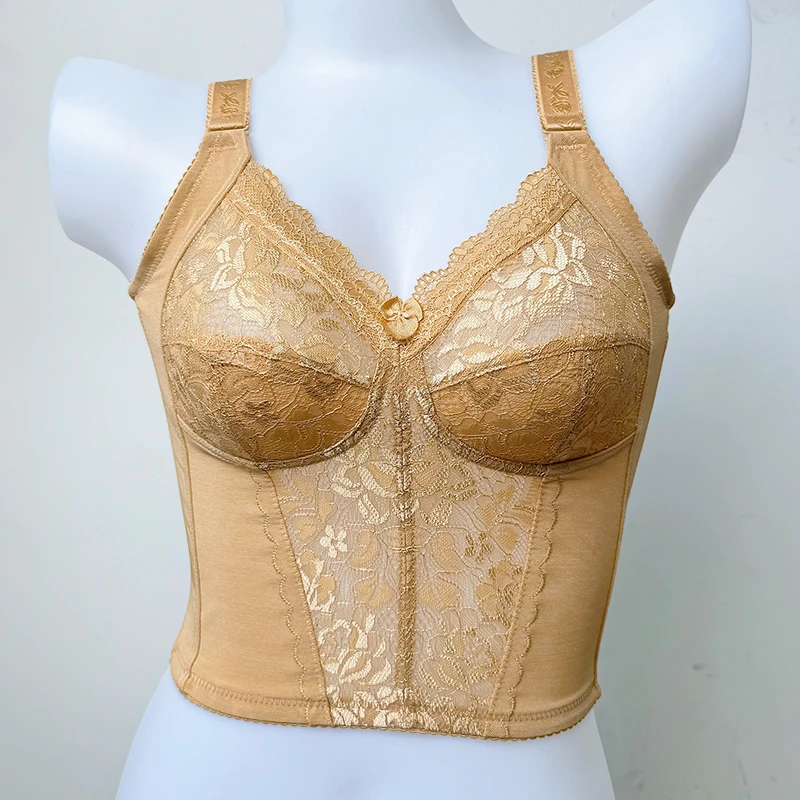 收胃10扣大胸显小收副乳收胃长文胸薄款无钢圈调整型女全罩杯内衣