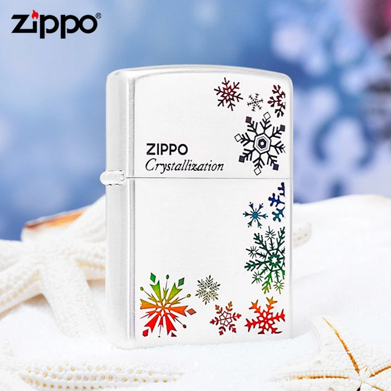 ZIPPO/之宝打火机七彩雪花漫天飞舞送男友款官方正品打火机DYX1H1