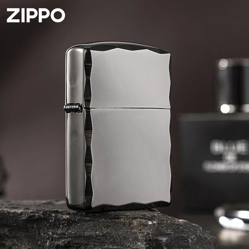 ZIPPO/之宝打火机凿边厚壳盔甲深黑官方正品防风打火机收藏DYX1H1