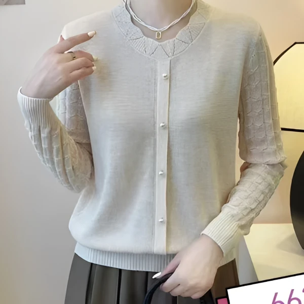 6633高端羊毛混纺时尚打底衫（剪标款）