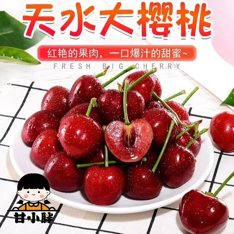【新疆专属】甘肃天水大樱桃萨米脱桃心樱桃 现摘现发  净重3/5斤