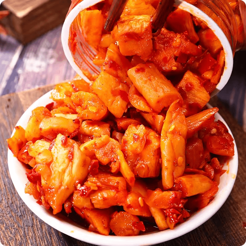 麻辣萝卜干下饭菜香麻辣开胃酱咸菜嘎嘣脆萝卜丁脆爽湖南美食爽口