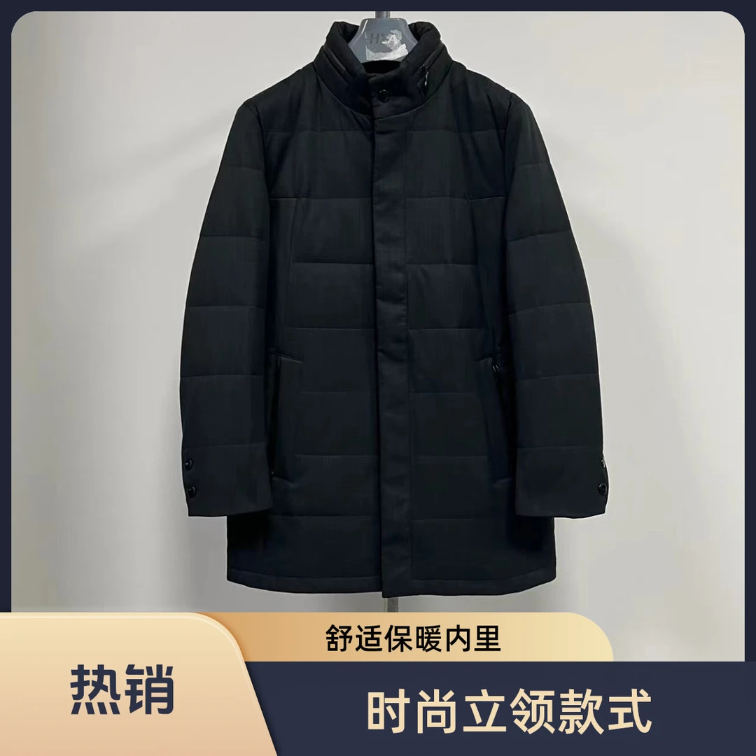 帕菲迪男士男款舒适时尚休闲商务保暖立领棉服204A