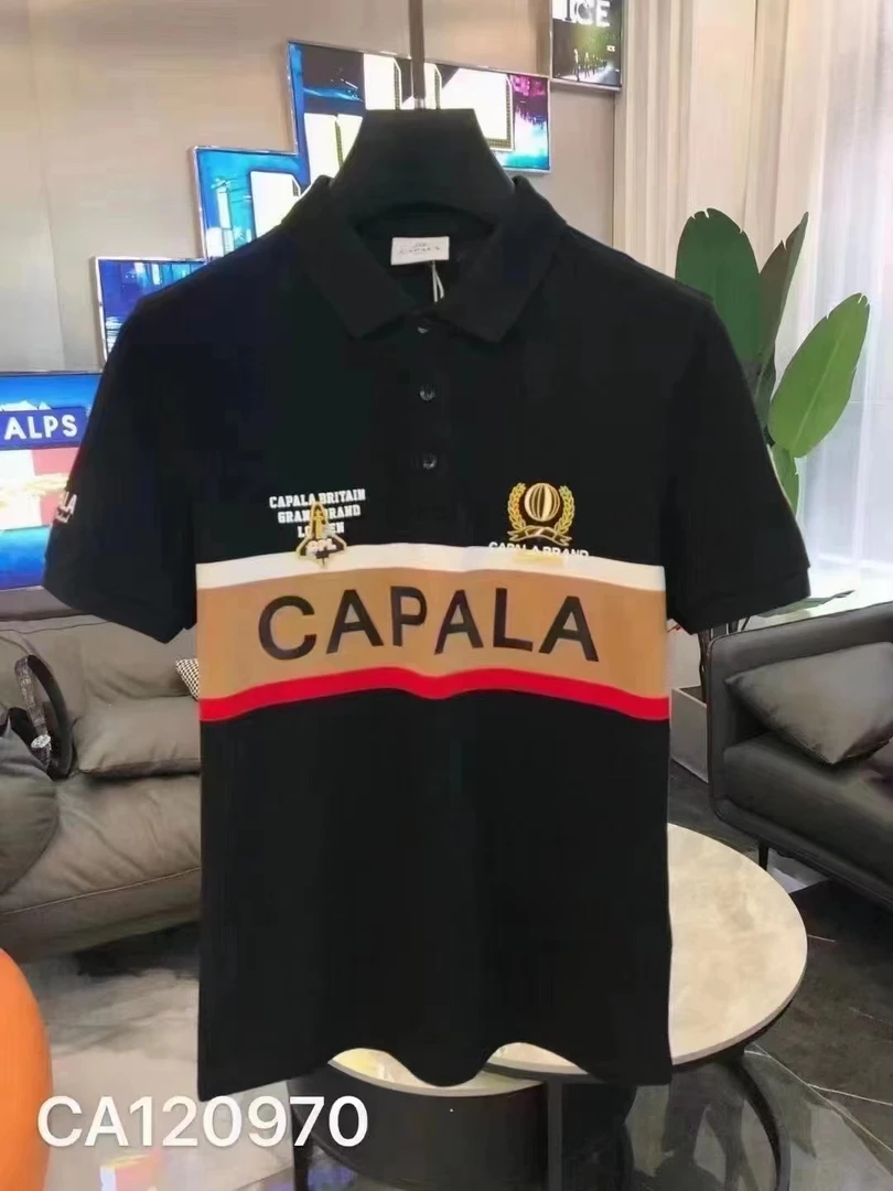 英国CAPALA潮品轻奢高端百搭休闲立领男士时尚Polo衫P068