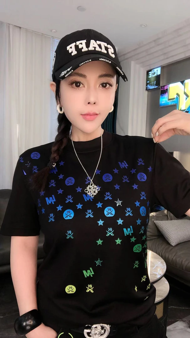【JDKJ】欧货MOS秋冬潮品时尚轻奢高端圆领潮流男士休闲短袖D85百搭