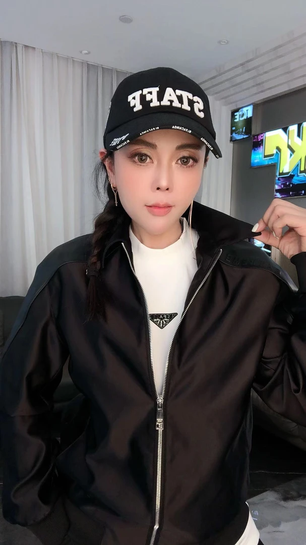 EXTREMESPACE冬新款经典休闲百搭个性韩版网红黑色拼皮夹克J166