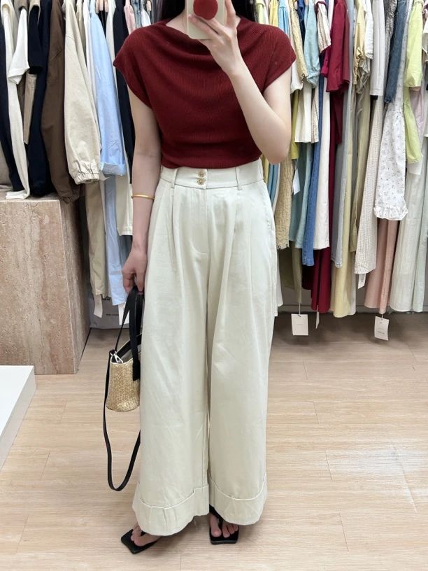 E sè 韩系女装新款休闲裤衬衫夏季