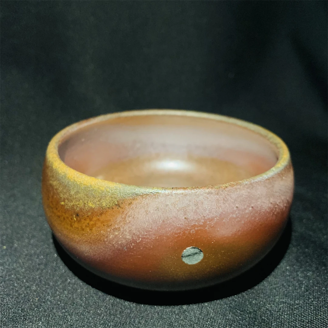 【名陶柴烧】中式霞彩主人杯