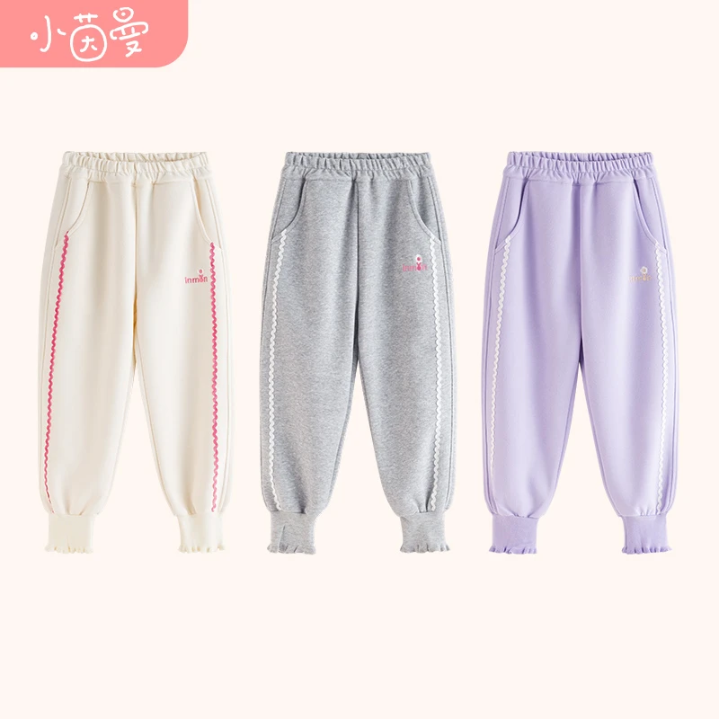 小茵曼女童裤子运动裤宝宝裤子秋款洋气中大童卫裤JRX233004