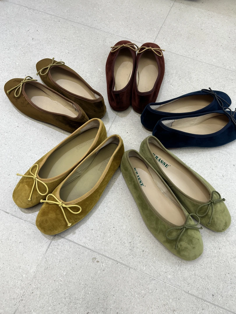 十分精致优雅！丝绒蝴蝶结芭蕾舞鞋文艺森女韩系低跟温柔百搭单鞋