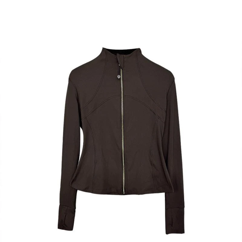 OTSA修身显瘦瑜伽服女秋冬新款立领运动跑步外套长袖拉链瑜伽上衣