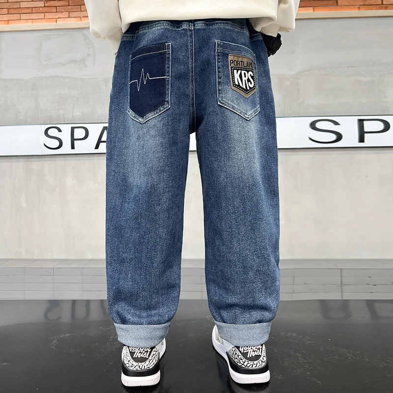 男童牛仔裤春秋款新款童装2024中大童男孩休闲弹力宝藏衣橱上新