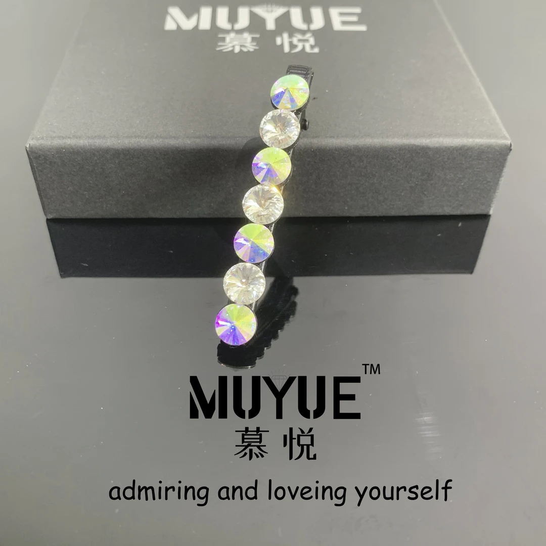 慕悦-【施家水晶鸭夹】专柜正品气质鸭嘴夹6cm侧边夹1036