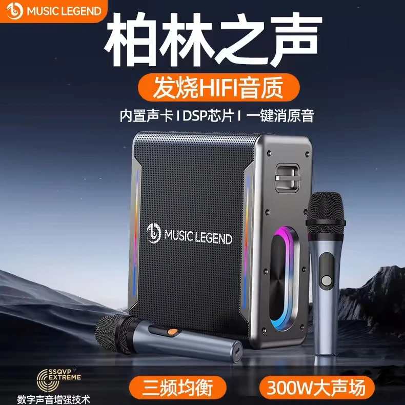 柏林之声音响高音质蓝牙音箱声卡户外K歌便携式广场舞家庭KTV套装