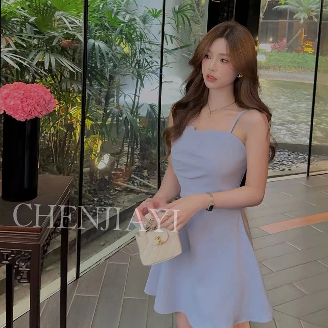 【JIAYI】法式气质高级设计感小礼服抹胸吊带裙