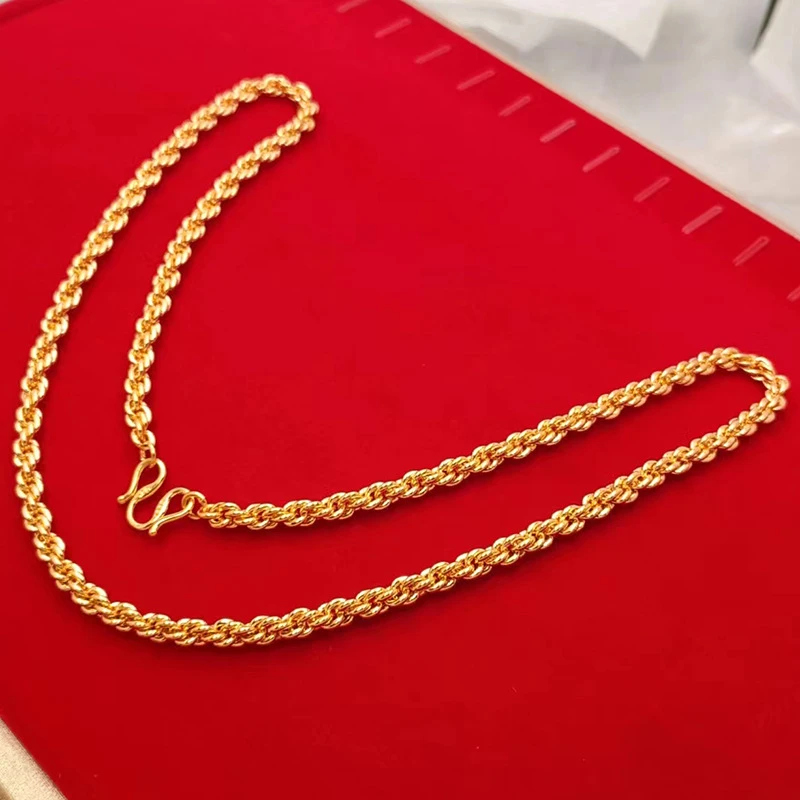 合金项链 麻花项链