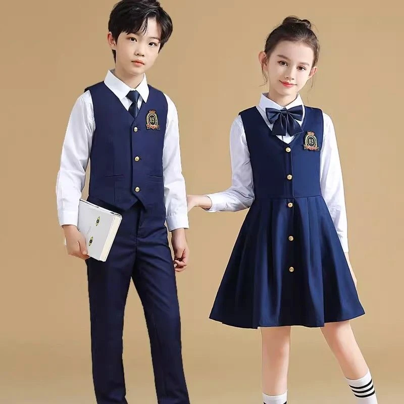 中小学生儿童服十一合唱团演出服男女童诗歌朗诵演讲比赛女童年服