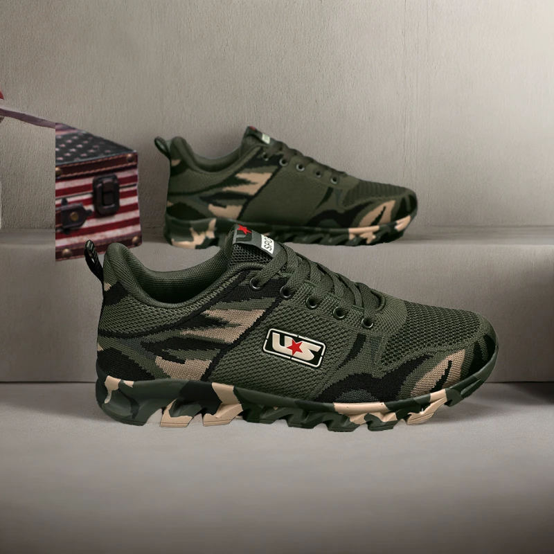 迷彩鞋女男春夏冬户外运动训练鞋学生军训鞋登山鞋工地鞋解放鞋