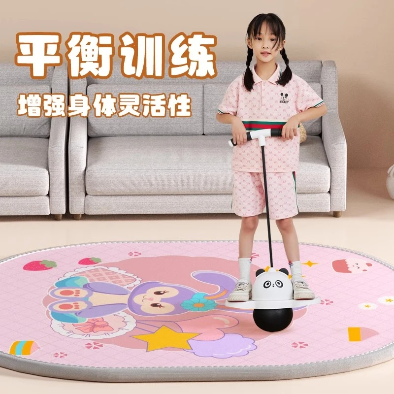 跳跳球儿童玩具锻炼弹力球发光熊猫跳板大成人运动健身平衡蹦蹦球