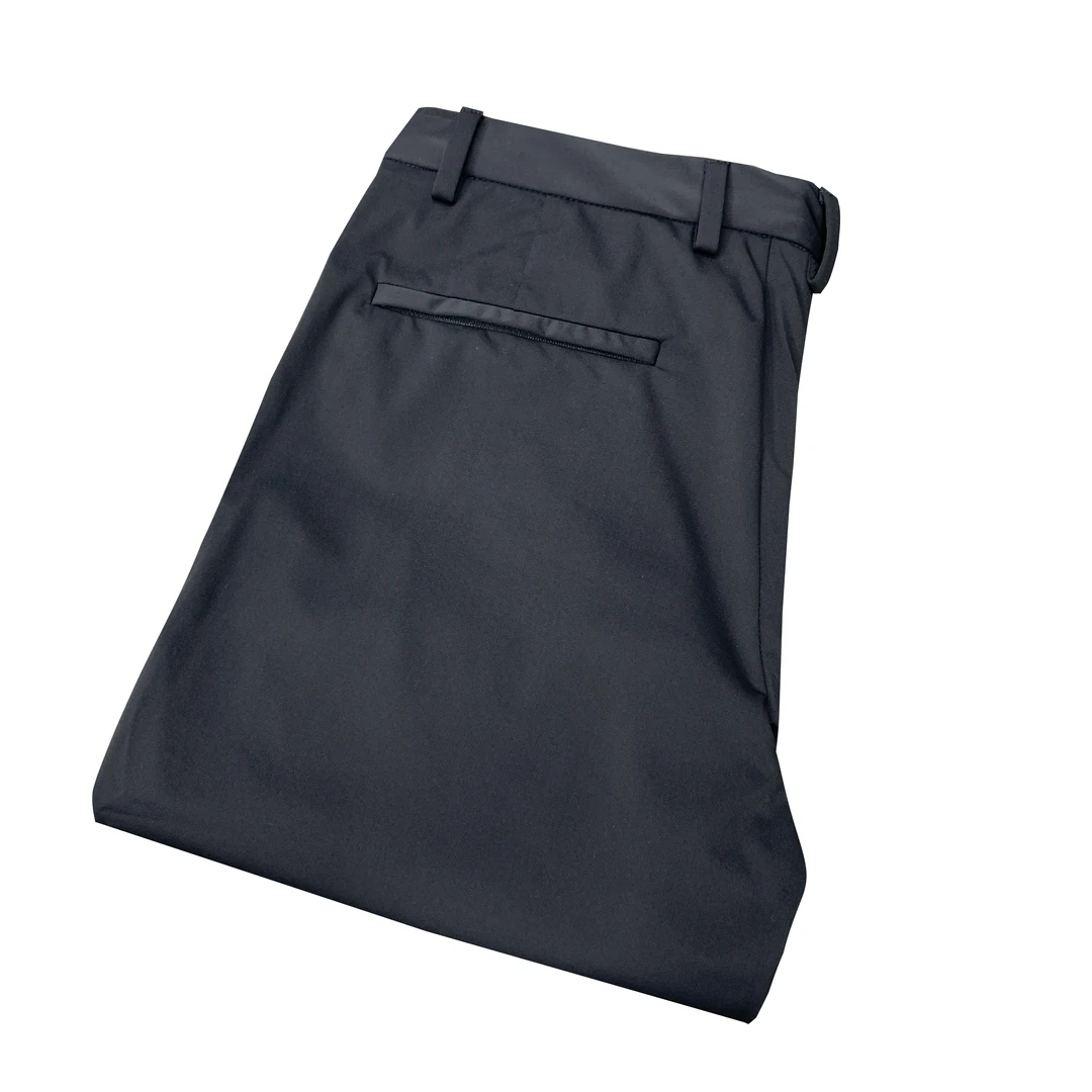 鸟【速干透气冰丝】黑色锦氨面料男士四季款高弹薄款休闲裤XK089