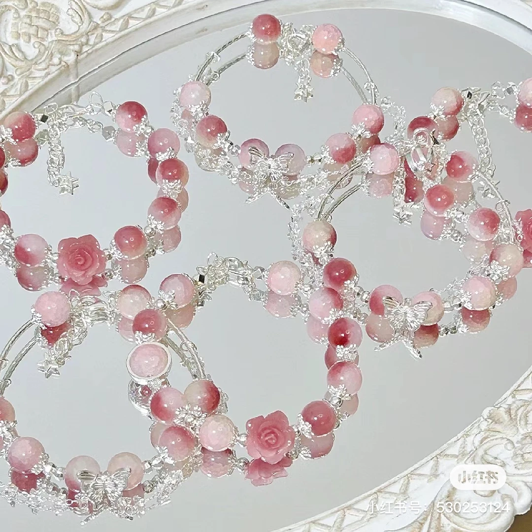 新中式民族风爆款高级感琉璃串珠手工DIY手串