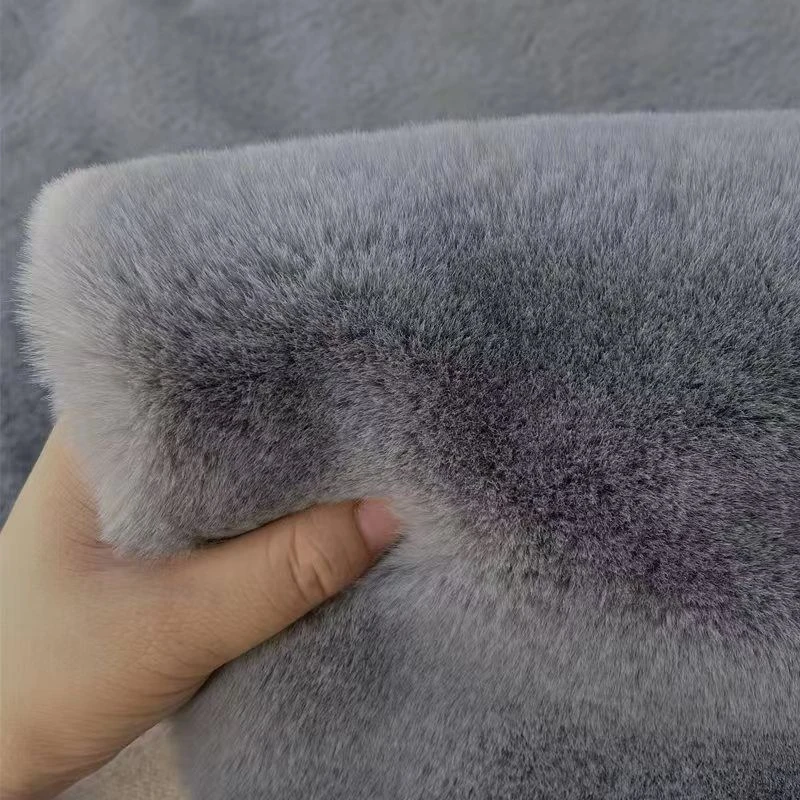 地毯卧室客厅2024新款可擦免洗仿兔毛绒床边毛毯地垫飘窗垫厚