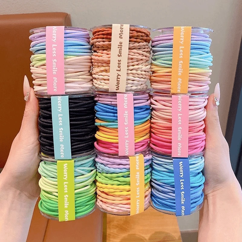 儿童皮筋儿扎头发辫女童不伤发发绳弹性好发圈宝宝头绳女孩橡皮筋