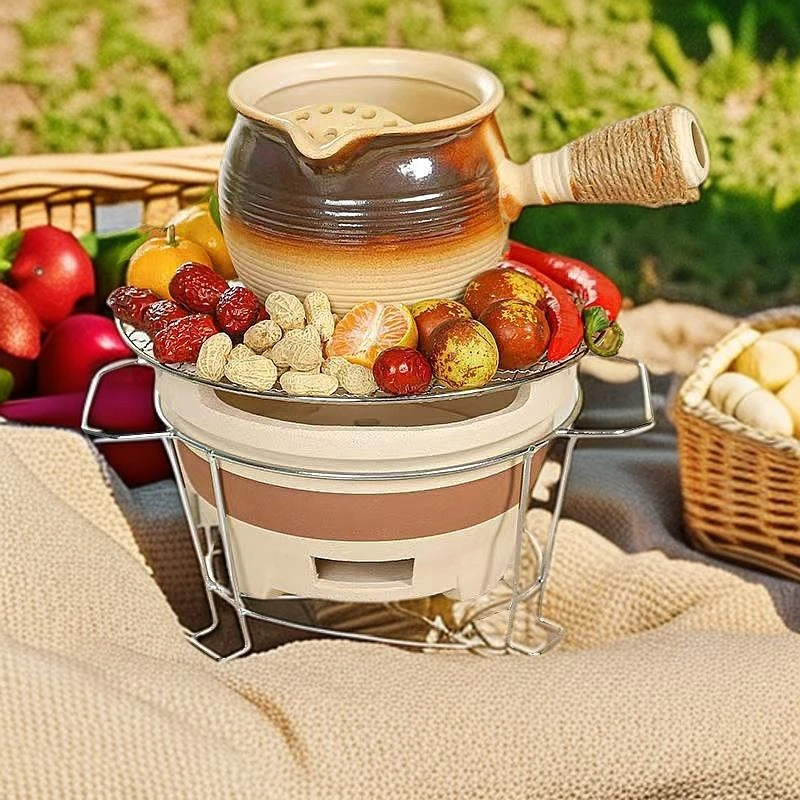 百搭柴烧大容量壶套装罐壶可干烧烤奶茶围炉煮茶器全套烤户外批发