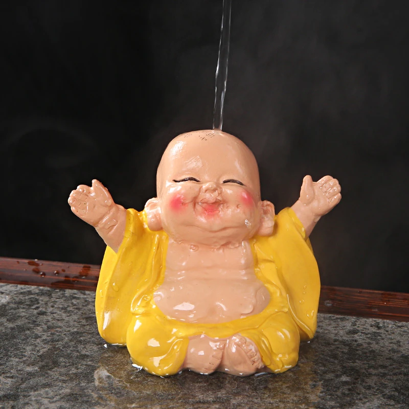 变色弥勒茶宠摆件精品可养创意手工茶桌茶玩茶盘装饰茶台茶具配件