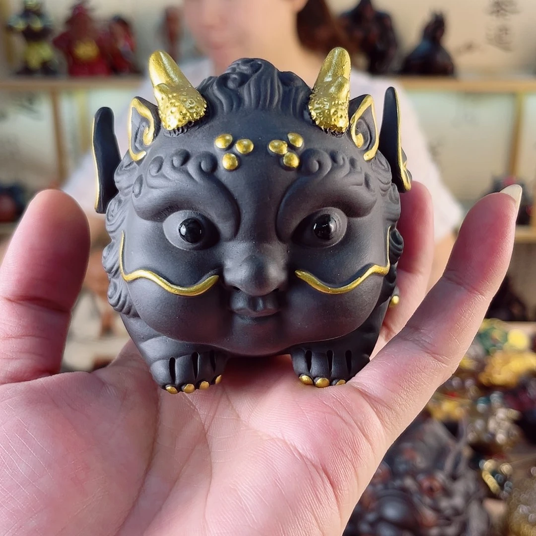 紫砂茶宠紫陶树脂茶宠摆件