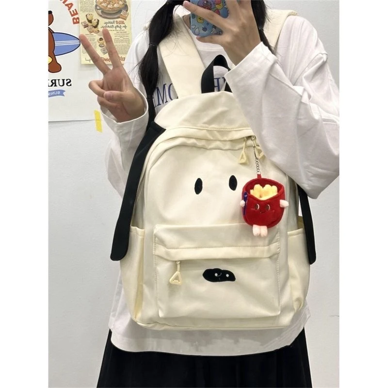 可爱卡通ins小狗日系书包女生校园百搭双肩包大学生休闲旅行背包