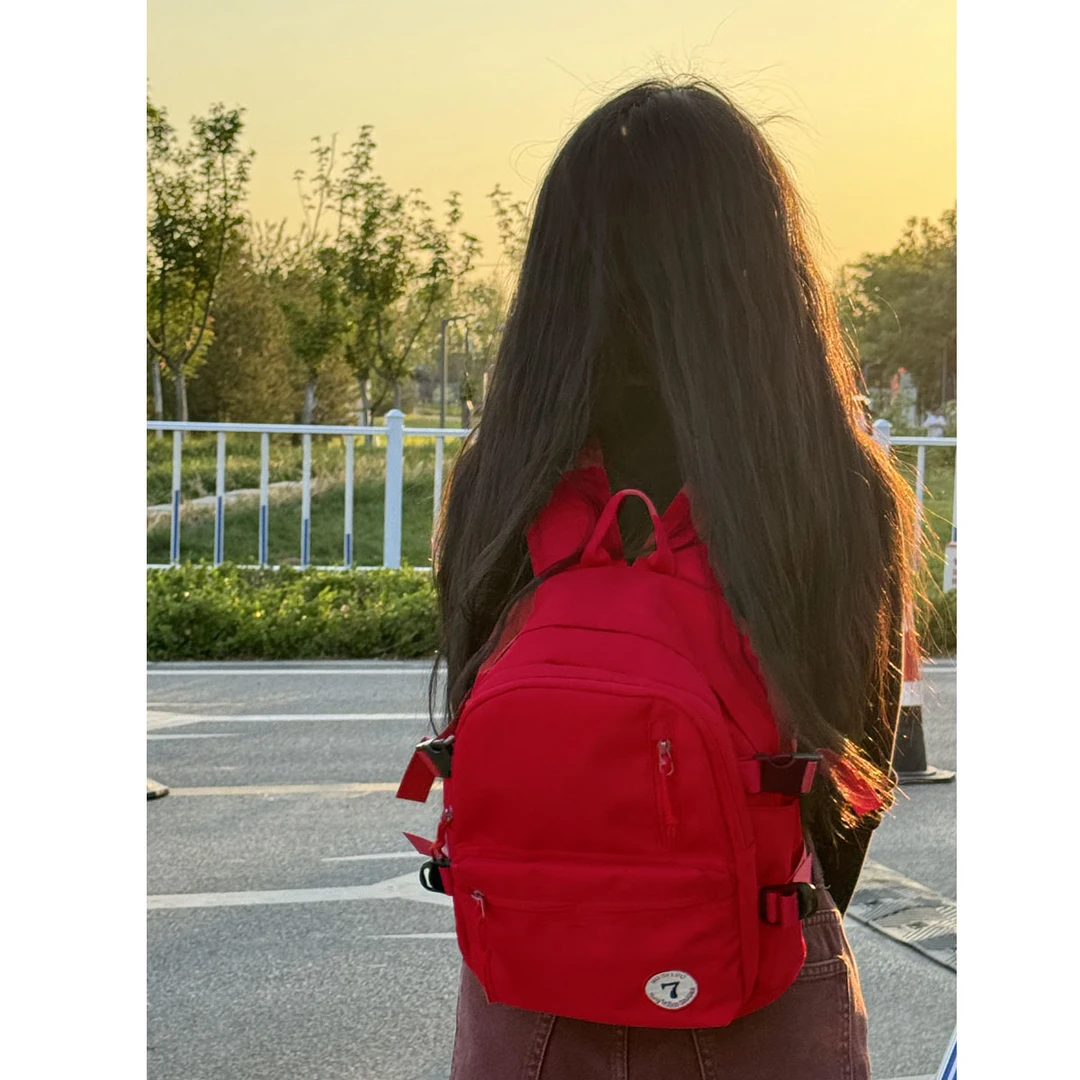 日系复古风小背包休闲百搭迷你书包女学生轻便户外旅行双肩包ins