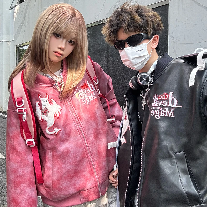 【李煜东同款】梁拌泡菜幽灵风暴美式嘻哈宽松夹克外套男女国潮牌