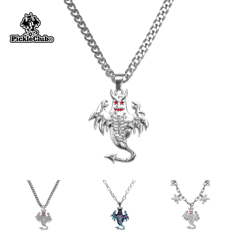 铜合金玻璃项链 梁拌泡菜主理人大魔王 周边原创