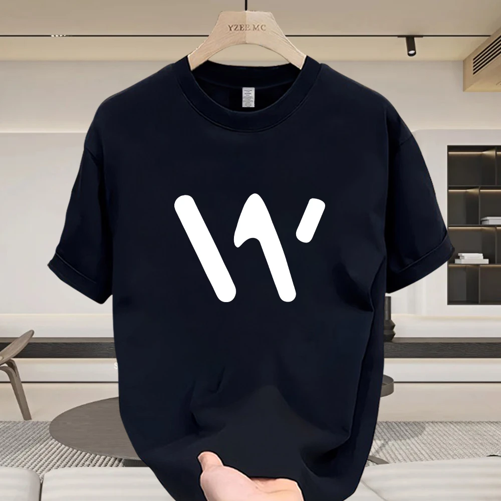 美式痞帅重磅短袖T恤青年男女百搭款夏季ins潮牌街头宽松圆领上衣