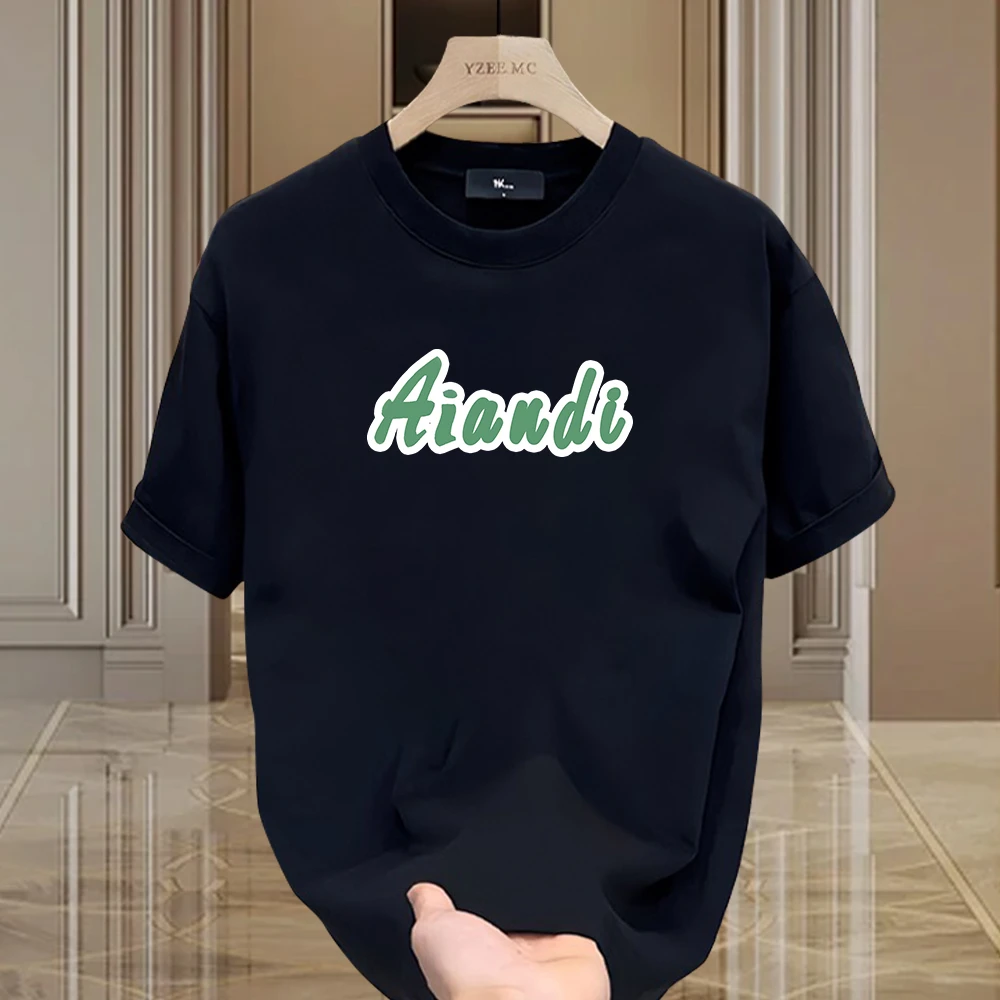 雷顿卡斯美式痞帅重磅纯棉短袖T恤青年男女款夏季ins潮牌圆领上衣