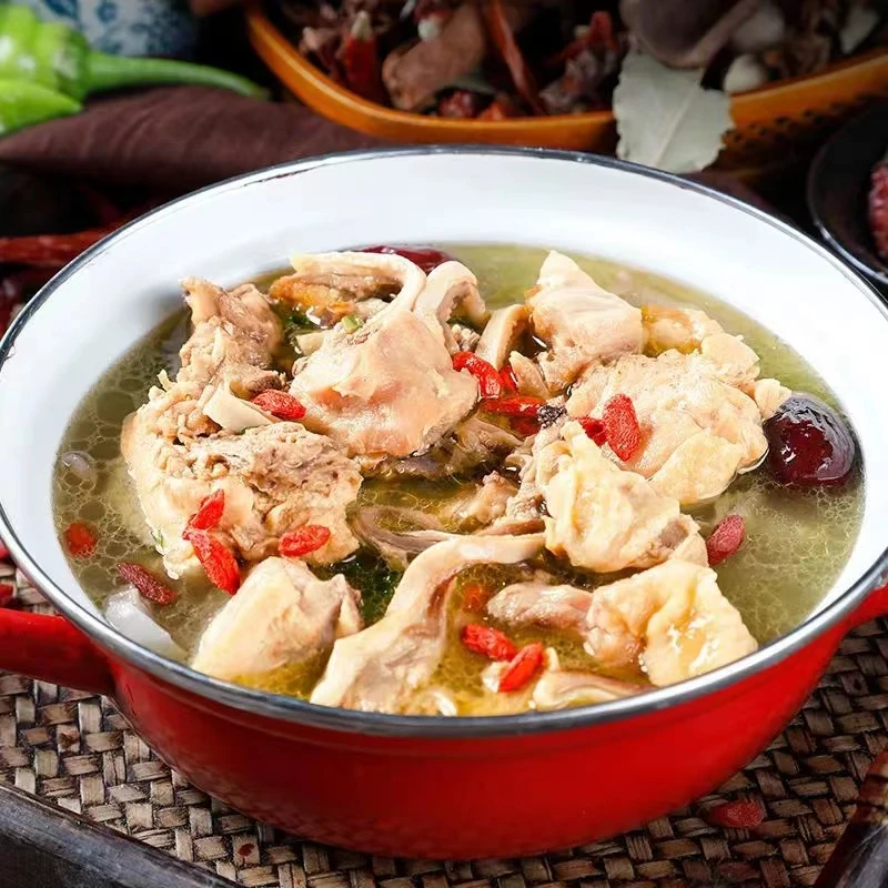 新鲜猪肚鸡即食方便汤鲜味美营养浓郁蛋白质食用保质期产品含量