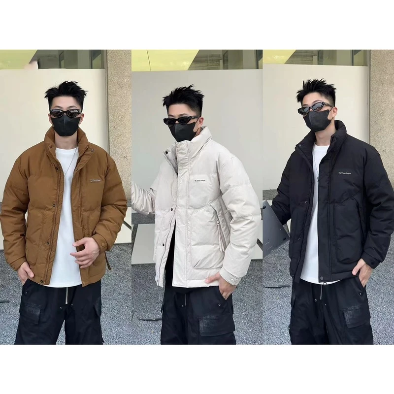 2024冬季新款潮流男士立领抗寒加厚抗寒保暖休闲外套-8888