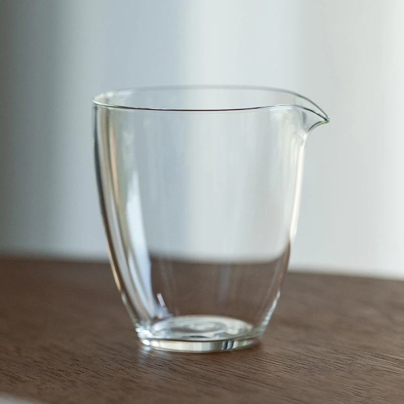 大萌同款 透明 分茶 玻璃公道杯 茶具公道杯（LOGO“北路”）