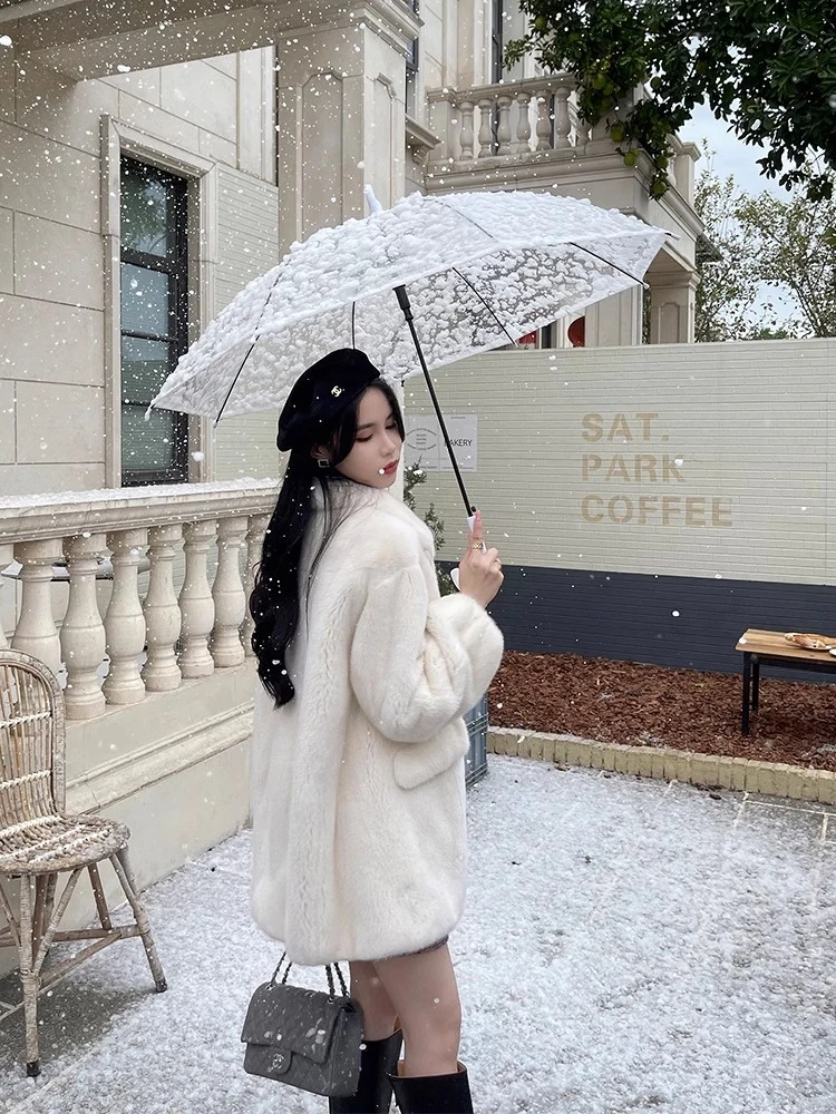 连衣裙优雅网红洋气短款毛绒