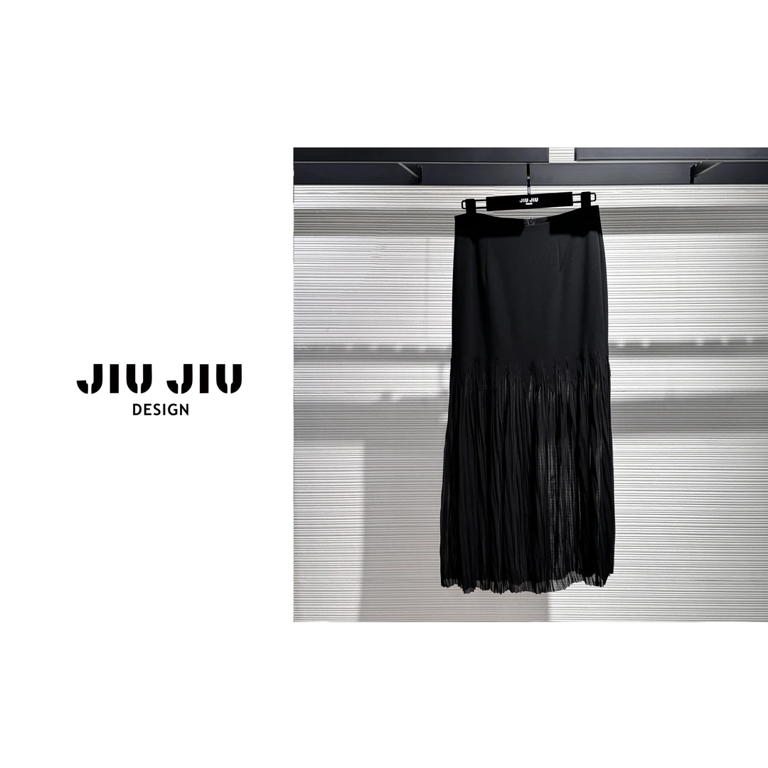 【JIU JIU】深圳南油2024春夏爆款时尚简约百搭薄款半身裙2024060